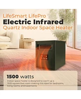 LifeSmart LifePro 6 Element 1500W Electric Infrared Quartz Indoor Space Heater