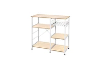 Slickblue 3-Tier Kitchen Baker's Rack with Utility Storage, Microwave Oven Stand, and Workstation Shelf