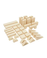 Kaplan Early Learning Jumbo Foam Blocks - Natural - 36 Pieces