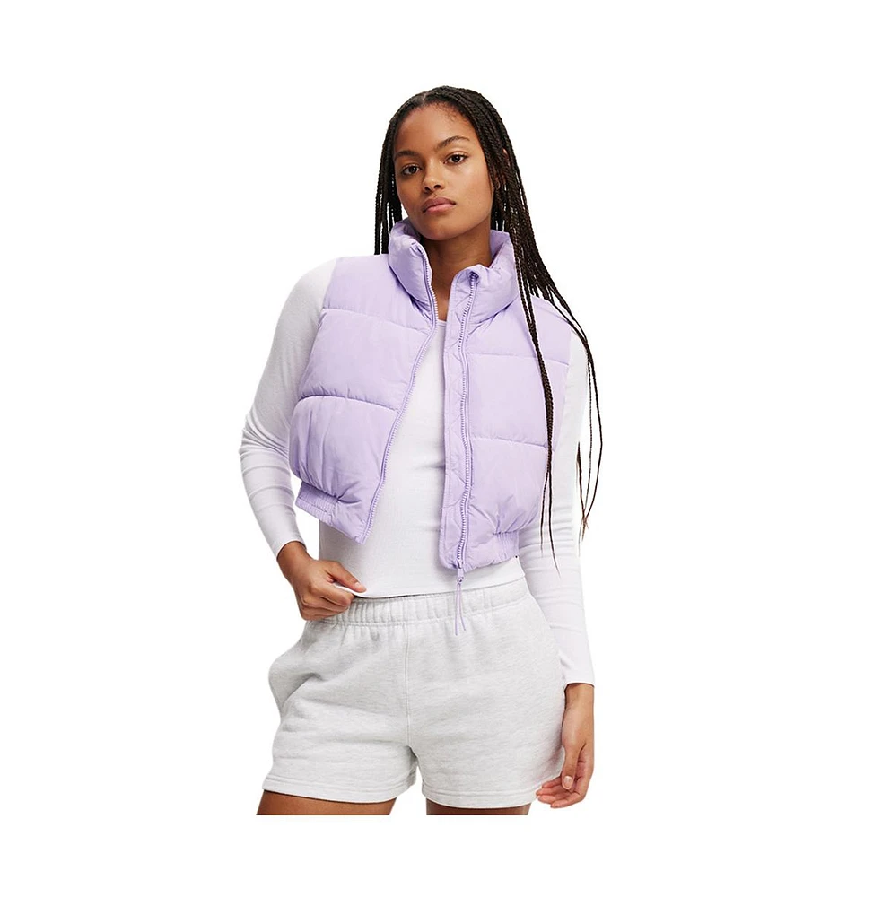 Cotton On Women's Active The Mother Puffer Crop Vest