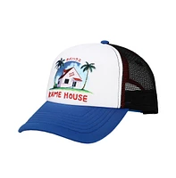 Dragon Ball Z Men's Dragon Ball Kame House Plain White Adjustable Trucker Hat