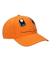 Pokemon Men's Charmander Face Orange Baseball Cap