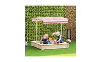 Slickblue Kids Sandbox for Outdoor Fun – Durable Design, Easy Assembly, and Spacious Play Area for Creative Play