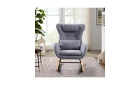 Slickblue Rocking Chair for Nursery Comfortable and Stylish Seating for Baby's Room