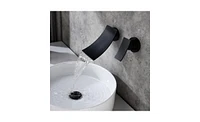 Slickblue Wall-Mounted Bathroom Waterfall Faucet for Modern and Elegant Bathroom Design