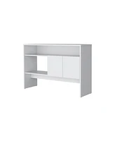 Fm Furniture Bylas Console Table in Melamine With Two Doors y Open Storage