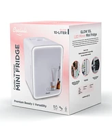 Cooluli Glow Beauty 10L Mini Fridge with Mirror Led