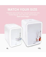 Cooluli Glow Beauty 10L Mini Fridge with Mirror Led