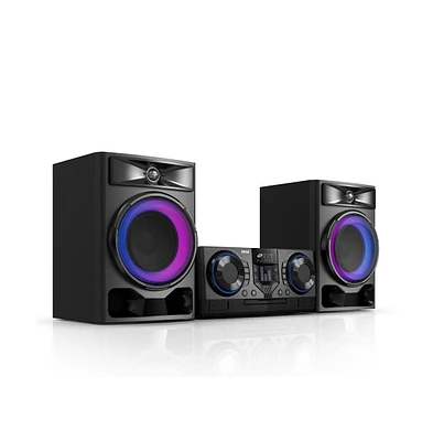 Pyle 3-Piece Mini Hi-Fi Bluetooth Stereo System With MP3, Usb, Fm Radio, Bass Reflex Speaker, Dsp-Tech & Remote Control, 160 Watt