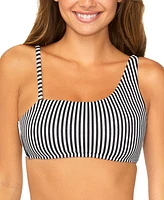 Raisins Juniors' Striped Asymmetric Bikini Top