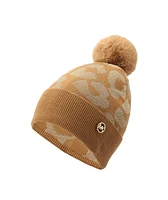 Michael Michael Kors Women's Metallic Leopard-Print Beanie