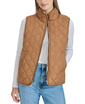 Andrew Marc Sport Women's Reversible Sherpa Quilted Vest