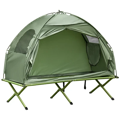 Streamdale Furniture Camping Tent Cot, Single Person Folding Cot Combo, Off-Ground Tent, Covered Outdoor Bed with Carry Bag for Hiking, Camping