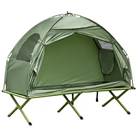 Streamdale Furniture Camping Tent Cot, Single Person Folding Cot Combo, Off-Ground Tent, Covered Outdoor Bed with Carry Bag for Hiking, Camping