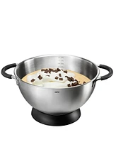 Gefu Stainless Steel 4.25 Quart Mixing Bowl with Silicone Base Ring