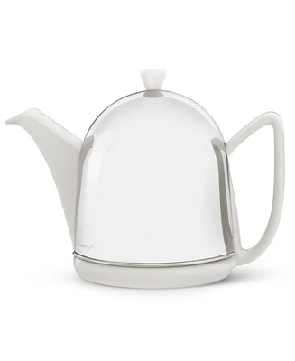 Bredemeijer Ceramic Teapot with Felt Lined Stainless Steel Cozy