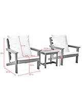 Inspired Home Maylani Outdoor 3pc Seating Group