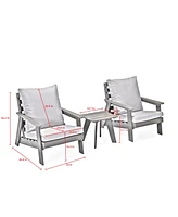 Inspired Home Natali Outdoor 3pc Seating Group