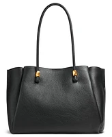 Donna Karan New York Quogue Leather Triple Compartment Tote Bag