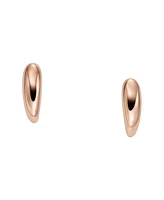 Skagen Women's Anja Pebble Rose Gold Stainless Steel Stud Earrings