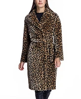 Julia & Stella by Maximilian Women's Reversible Shearling Wrap Coat