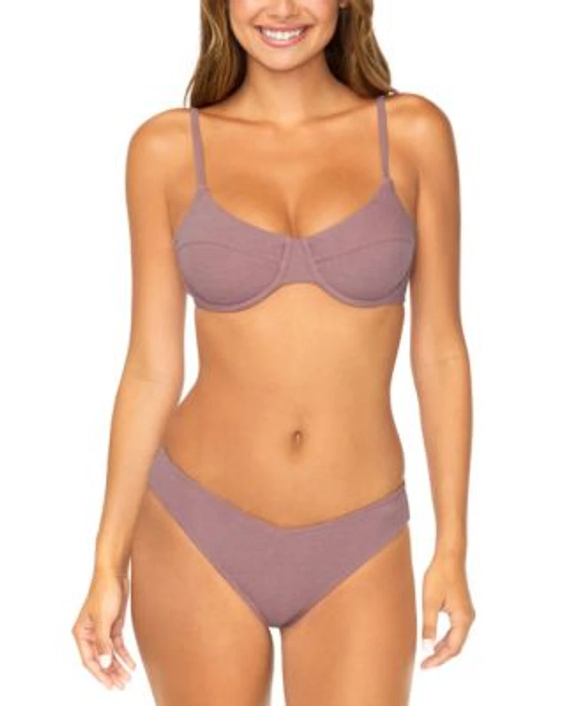 Raisins Juniors Solid Underwire Bikini Top Bottoms