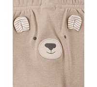 Carter's Baby Bear Little Character Cotton Bodysuits & Pants, 3 Piece Set