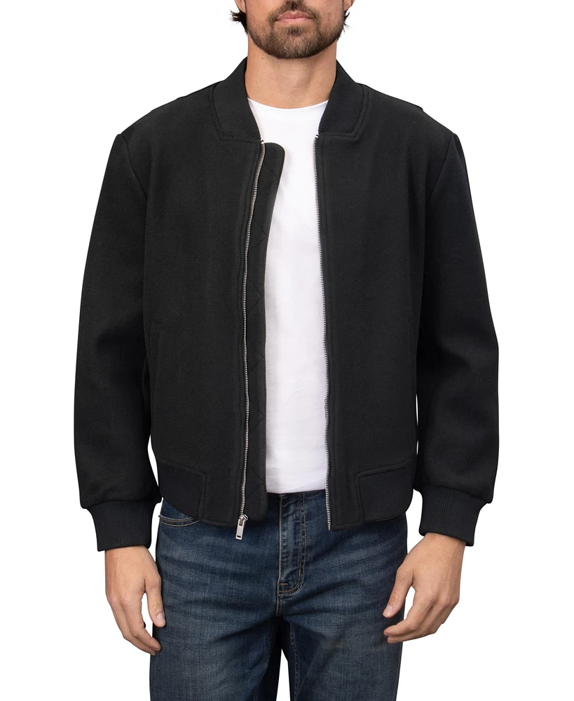 Bagatelle Homme Men's Knit Back Bomber Jacket