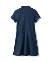 Lands' End Little Girls Short Sleeve Interlock Polo Dress