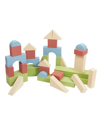 Kaplan Early Learning Jumbo Foam Colored Blocks - 36 Pieces - Assorted pre