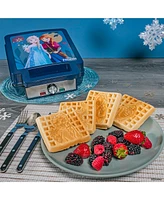 Uncanny Brands Disney Frozen Elsa, Anna, and Olaf Deluxe Waffler - Your Favorite Frozen Characters on Your Waffles