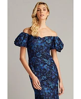 Tadashi Shoji Women's Bavi Off-Shoulder Midi Dress