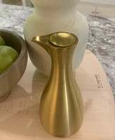 Olipac Stainless Steel 500 ml Olive Oil Cruet, Satin Gold Finish