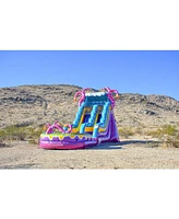 JumpOrange 15' Mystery Jungle Commercial Grade Water Slide with Detachable Deep Pool for Kids and Adults (with Blower), Outdoor Indoor, Wet Dry Use, T