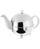 Bredemeijer Ceramic Teapot with Felt Lined Stainless Steel Cozy