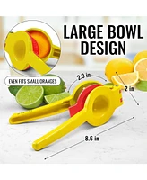 Metal 2-In-1 Lemon Squeezer Manual - Sturdy