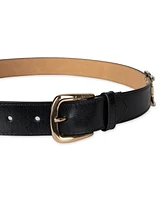 Sam Edelman Women's Double-e Hip Links Leather Belt