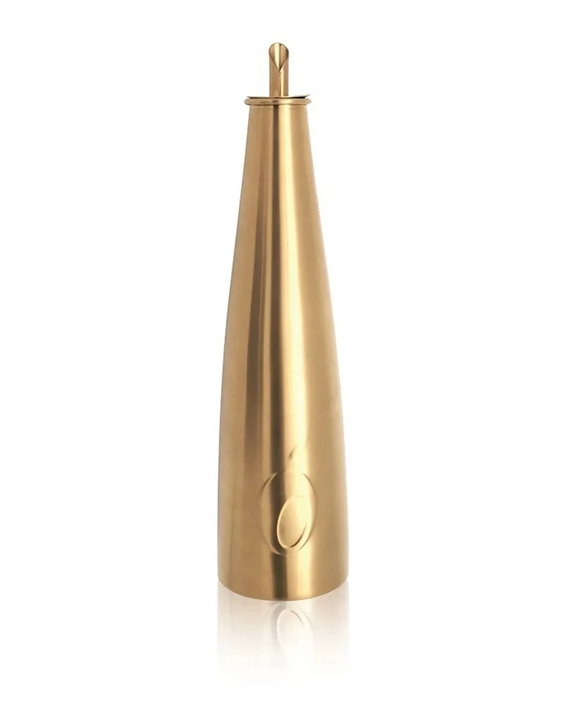 Olipac Stainless Steel 500 ml Olive Oil Cruet, Gold Finish