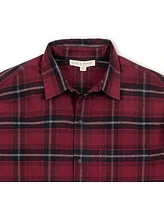 Hope & Henry Men's Brushed Flannel Button Down Shirt