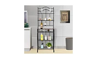 Slickblue 5-Tier Metal Kitchen Rack Metal Kitchen Bakers Decoration for Kitchen