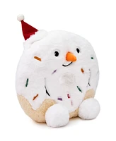 Geoffrey's Toy Box Tasties 10" Donut Holiday Snowman Plush Toy