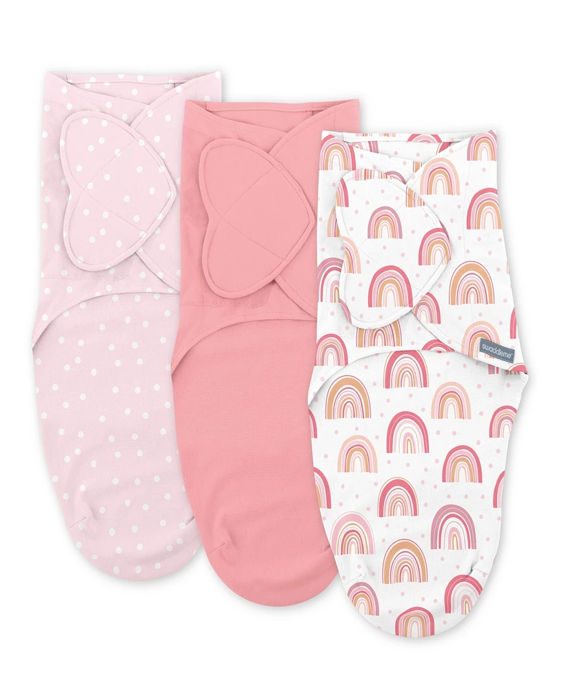 Ingenuity Baby SwaddleMe Monogram Collection Rainbow Swaddle