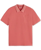 Scotch & Soda Men's Relaxed-Fit Garment-Dyed Pique Pocket Polo Shirt