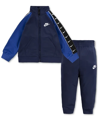 Nike Baby Boys Zip-Up Tricot Tracksuit, 2 Piece Set