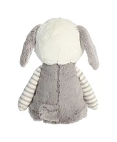 ebba Large Grayson Lil' Stripeez Playful Baby Plush Toy Gray 13"