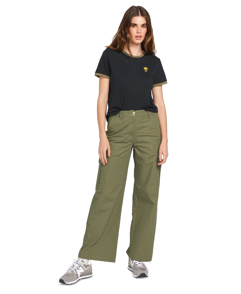 Volcom Juniors' Wide-Leg Cargo Pants