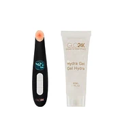 GLO24K Triple Action Eye Care Therapy Wand +Conductive Hydra Gel