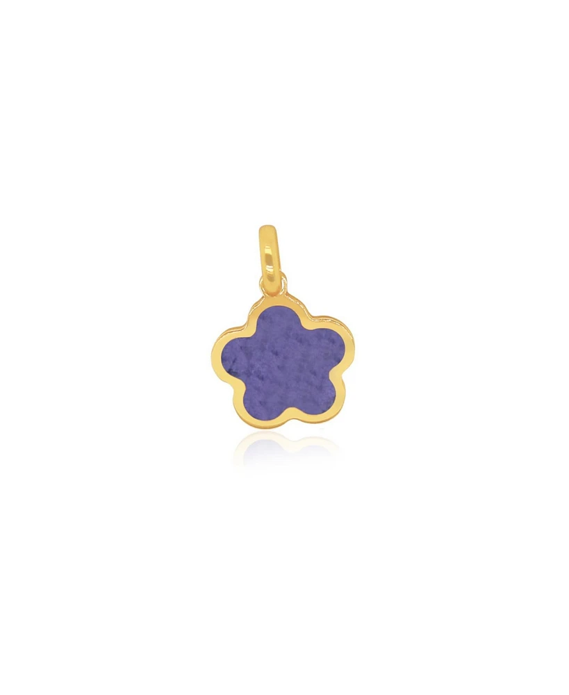 The Lovery Amethyst Flower Charm 14K Gold