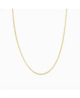 Bearfruit Jewelry Sterling Silver 18k Gold Plated Caroline Single Chain Necklace