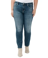 Silver Jeans Co. Plus Size Suki Mid-Rise Curvy-Fit Straight-Leg Jeans